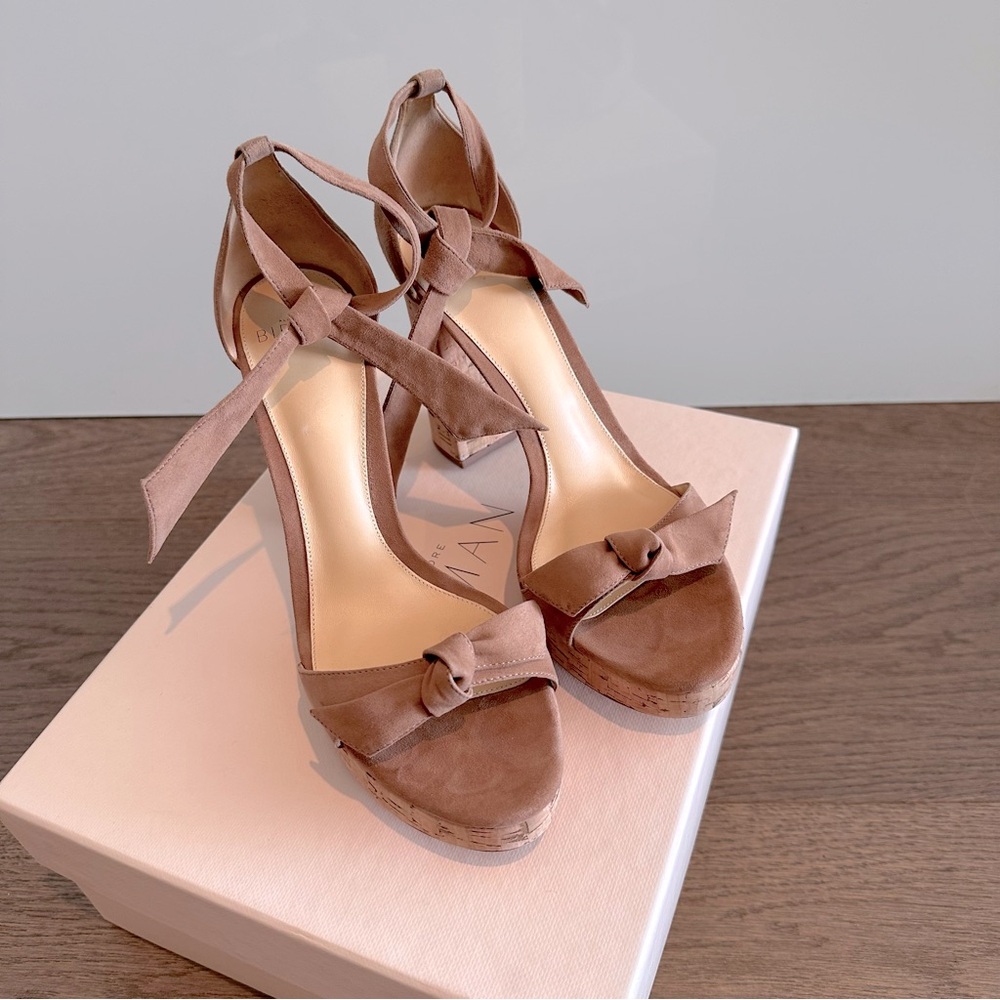 Alexandre Birman Mabela suede with cork sandals - Picture 6 of 11